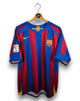 2005 - 06 FC Barcelona Home Shirt Ronaldinho 10 - 9/10 - (M) - Eternal Pitch
