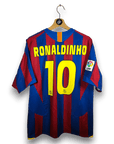 2005 - 06 FC Barcelona Home Shirt Ronaldinho 10 - 9/10 - (M) - Eternal Pitch