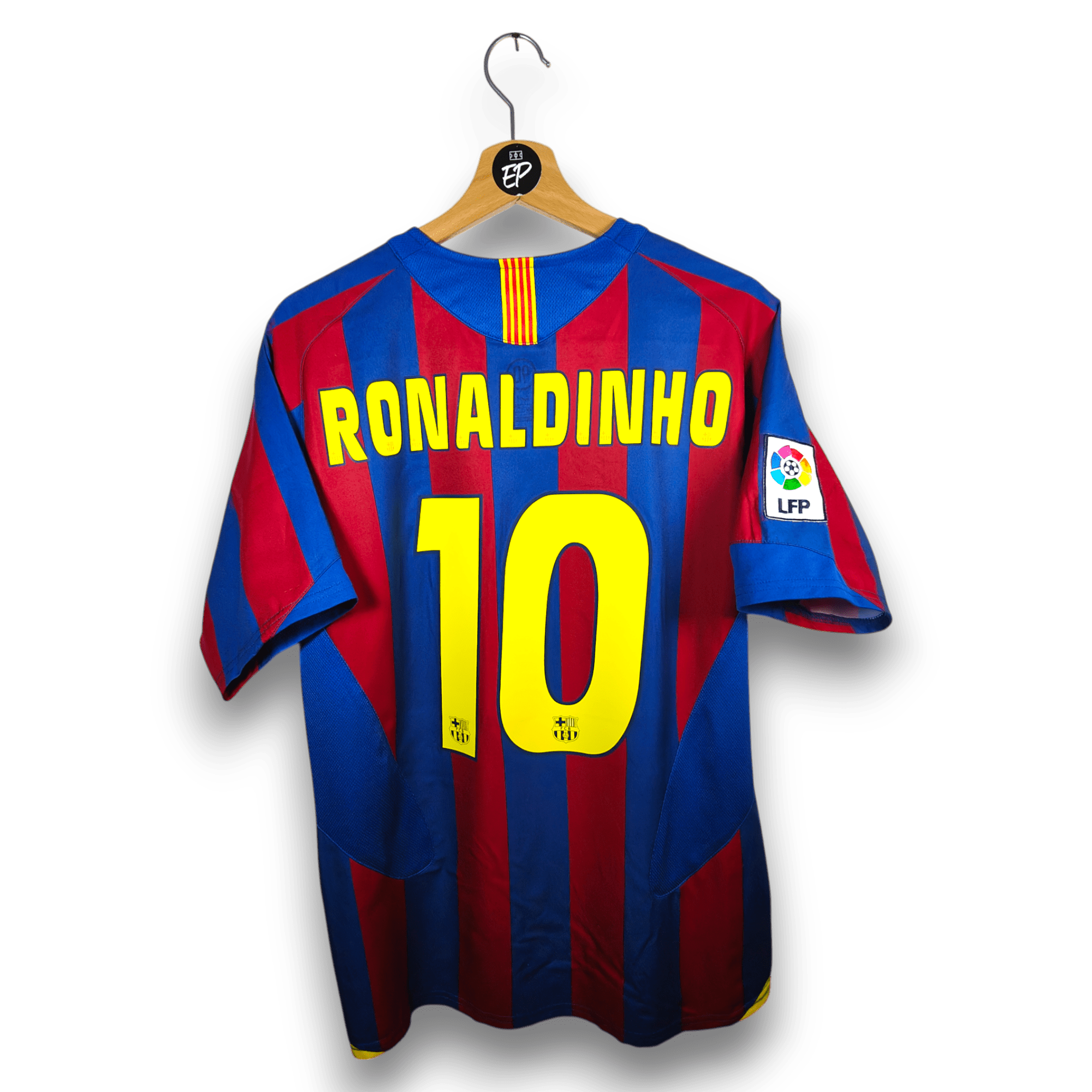2005 - 06 FC Barcelona Home Shirt Ronaldinho 10 - 9/10 - (S) - Eternal Pitch