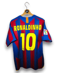 2005 - 06 FC Barcelona Home Shirt Ronaldinho 10 - 9/10 - (S) - Eternal Pitch