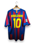 2005 - 06 FC Barcelona Home Shirt Ronaldinho 10 (L) - Eternal Pitch