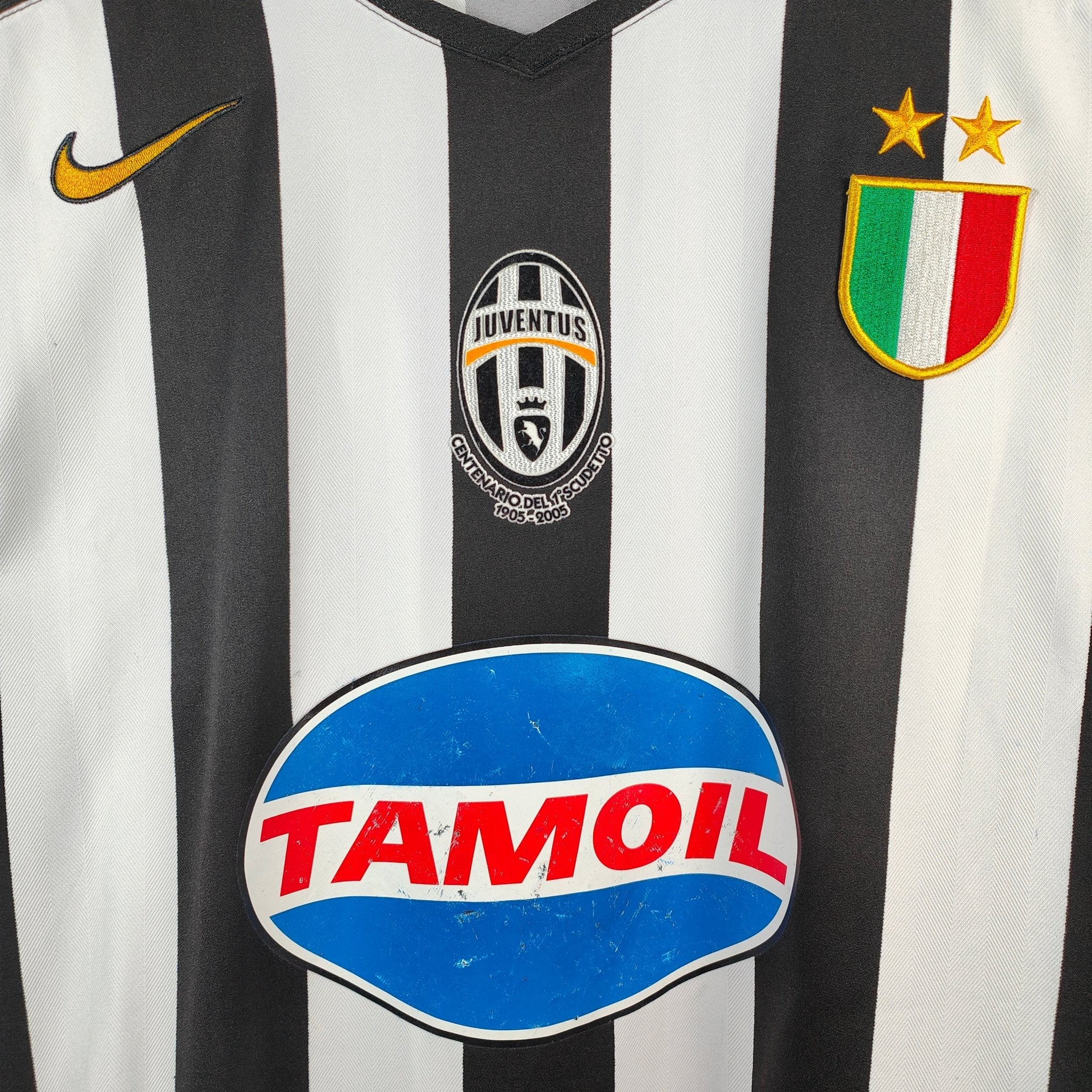 2005-06 Juventus Home Shirt Ibrahimovic #9 - 7/10 - (M
