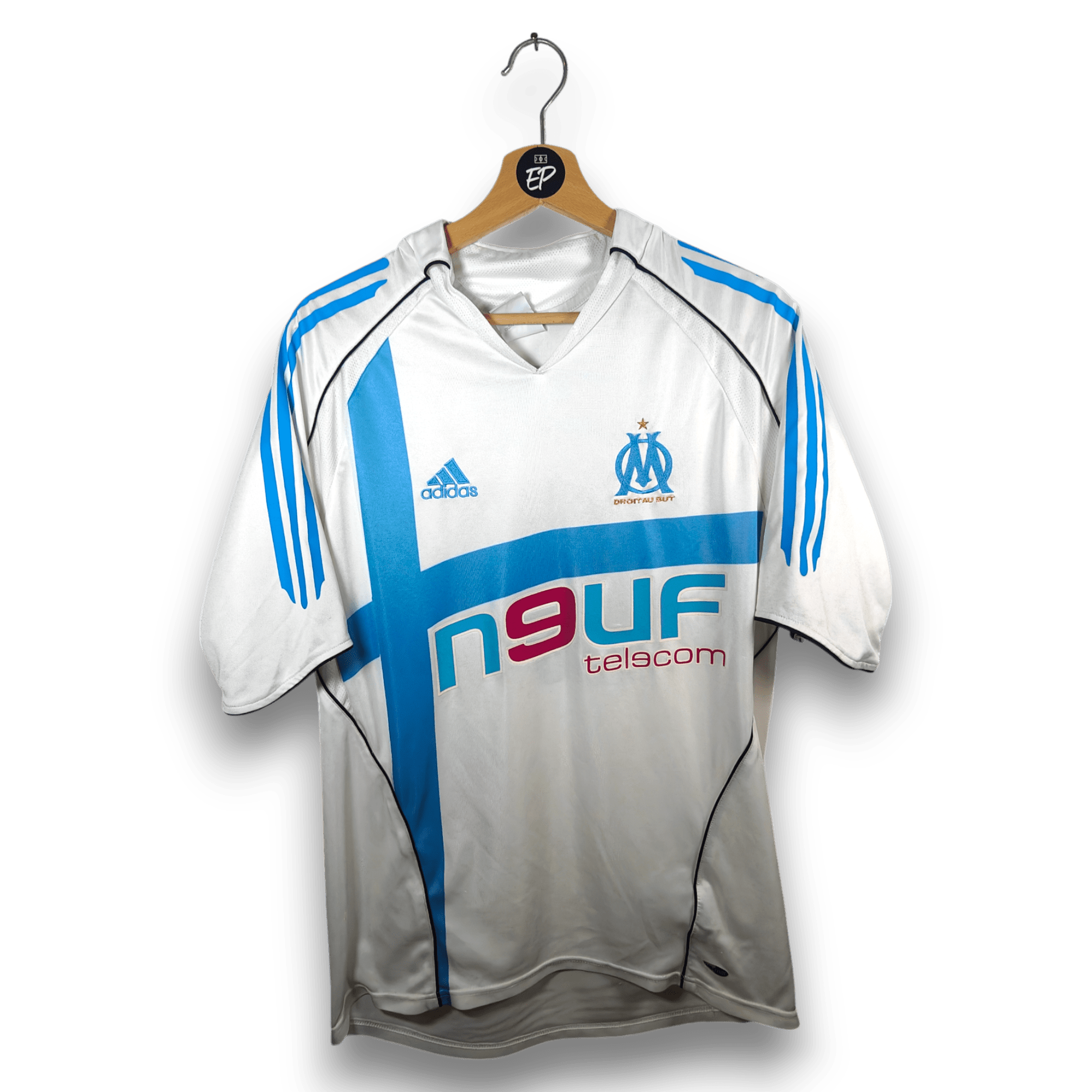 2005-06 Olympique Marseille Home Shirt Ribery #7 - 8.5/10 - (M 