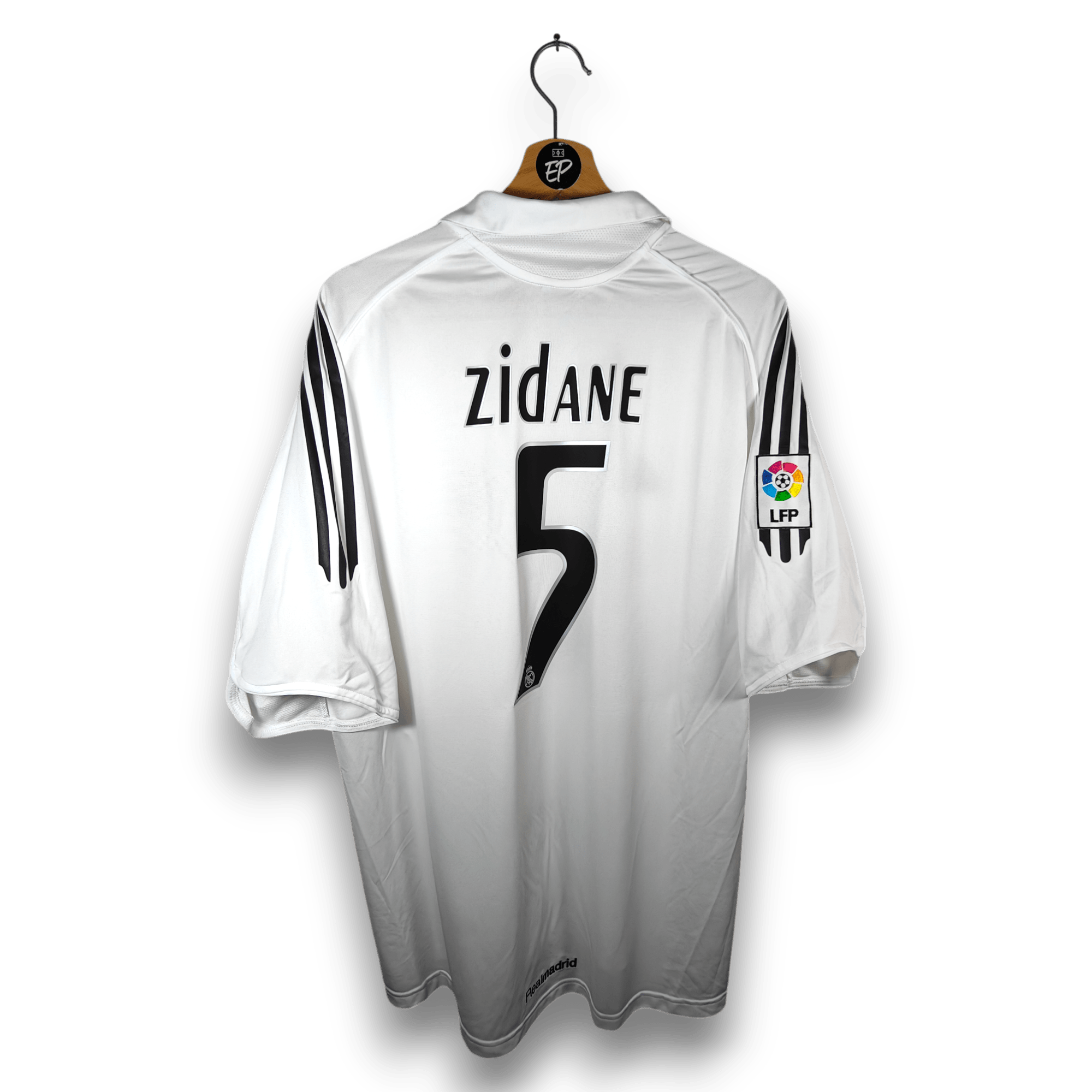 2005-06 Real Madrid Home Shirt Zidane #5 - 8.5/10 - (XL) – 109879