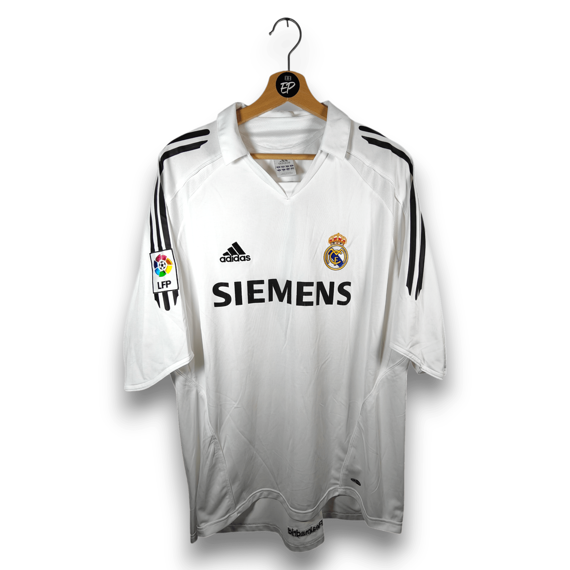 2005-06 Real Madrid Home Shirt Zidane #5 - 8.5/10 - (XL) – 109879