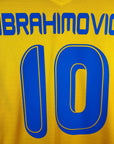 2005 - 06 Sweden Home Shirt Ibrahimovic 10 - 9/10 - (XL) - Eternal Pitch