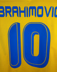 2005 - 06 Sweden Home Shirt Ibrahimovic 10 - 9.5/10 - (L) - Eternal Pitch