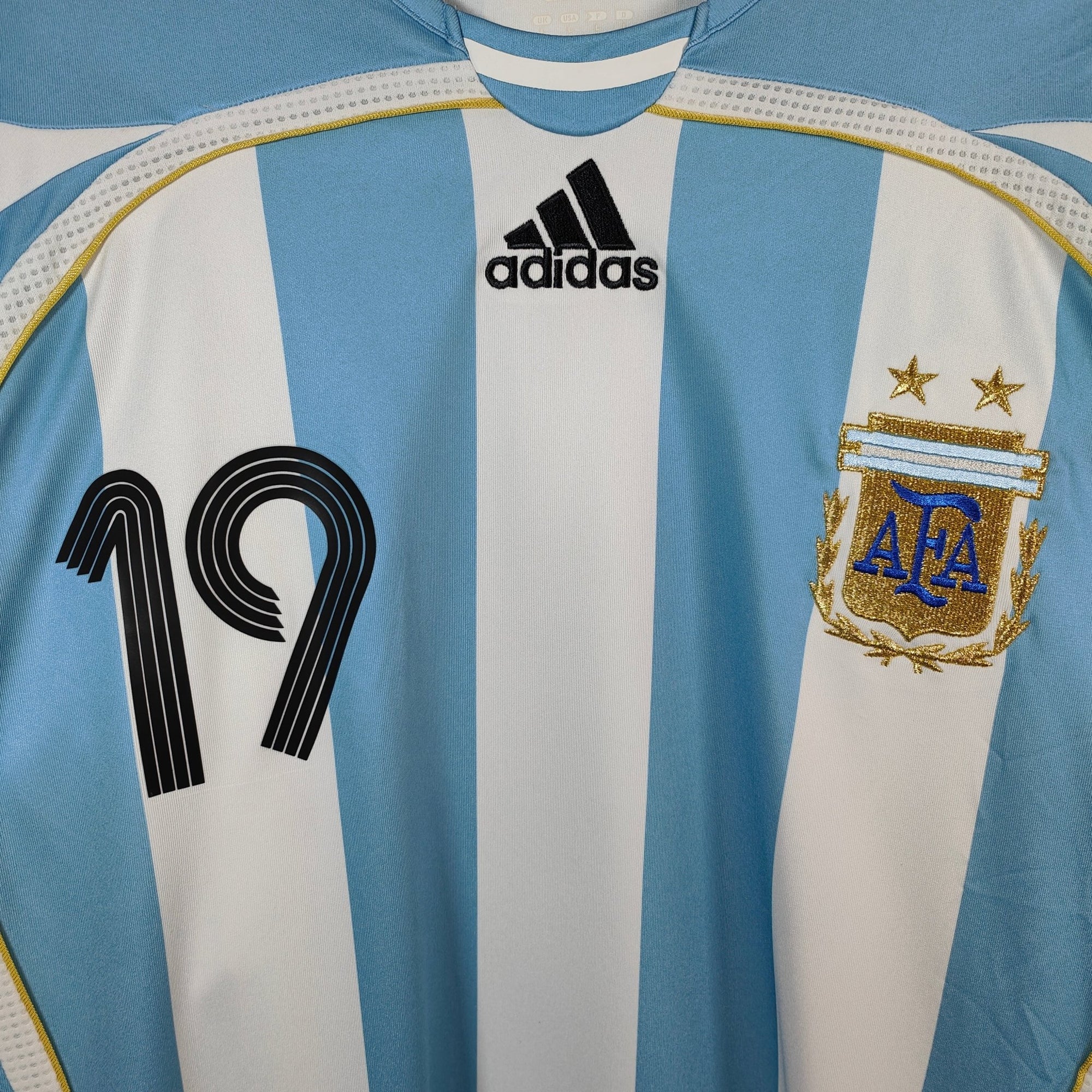 2005 - 07 Argentina Home Shirt Messi 19 - 9/10 - (L) - Eternal Pitch
