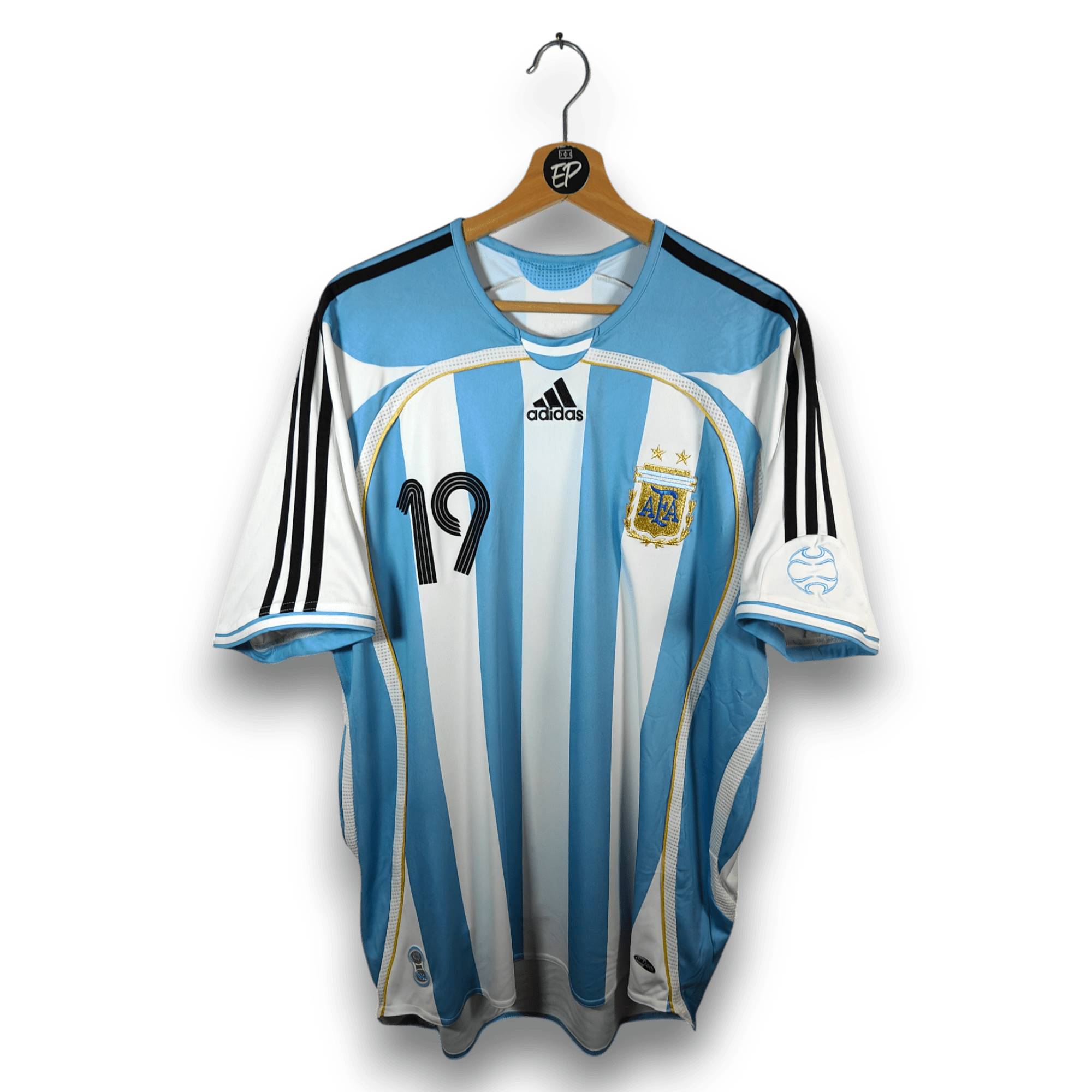 2005 - 07 Argentina Home Shirt Messi 19 - 9/10 - (L) - Eternal Pitch
