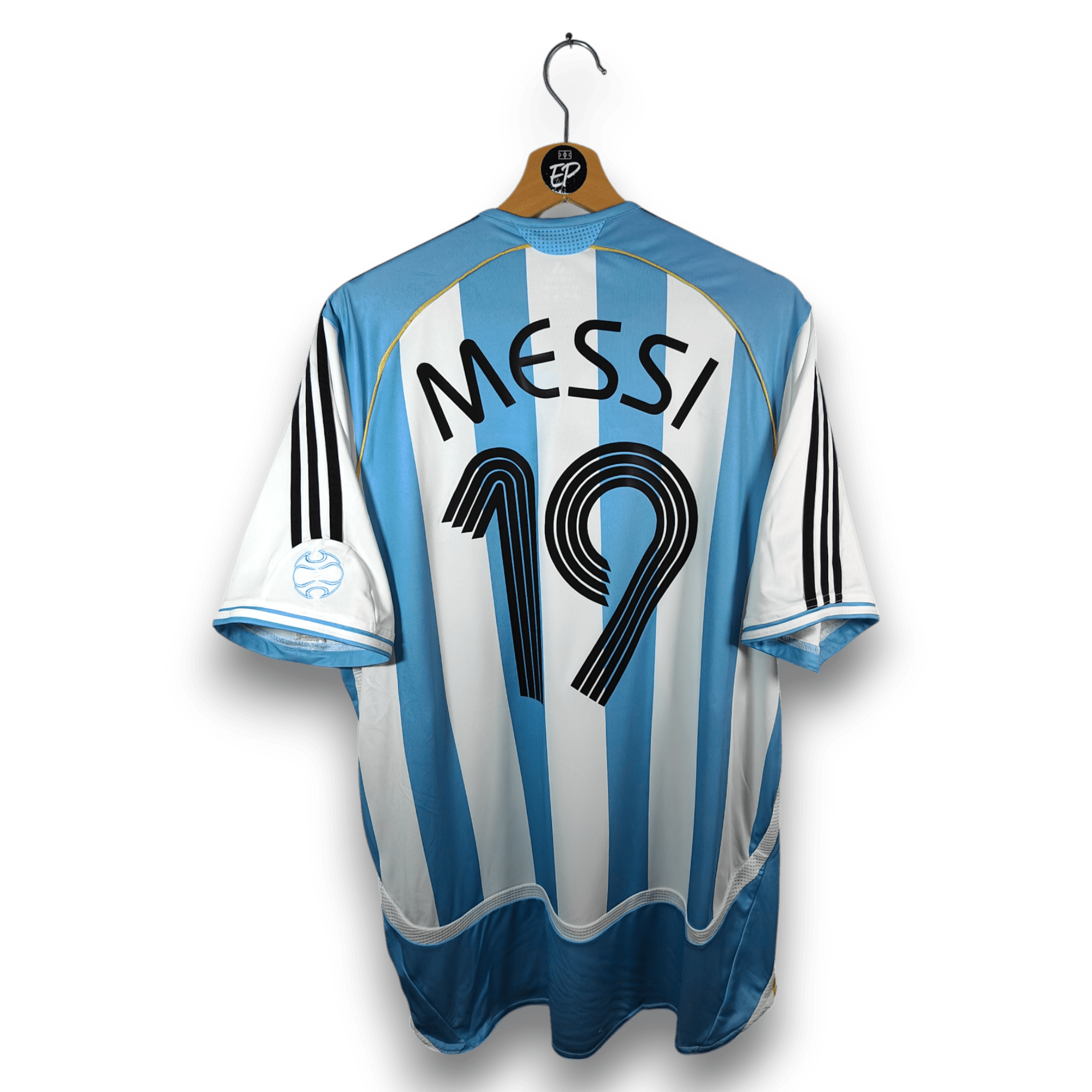 2005 - 07 Argentina Home Shirt Messi 19 - 9/10 - (L) - Eternal Pitch