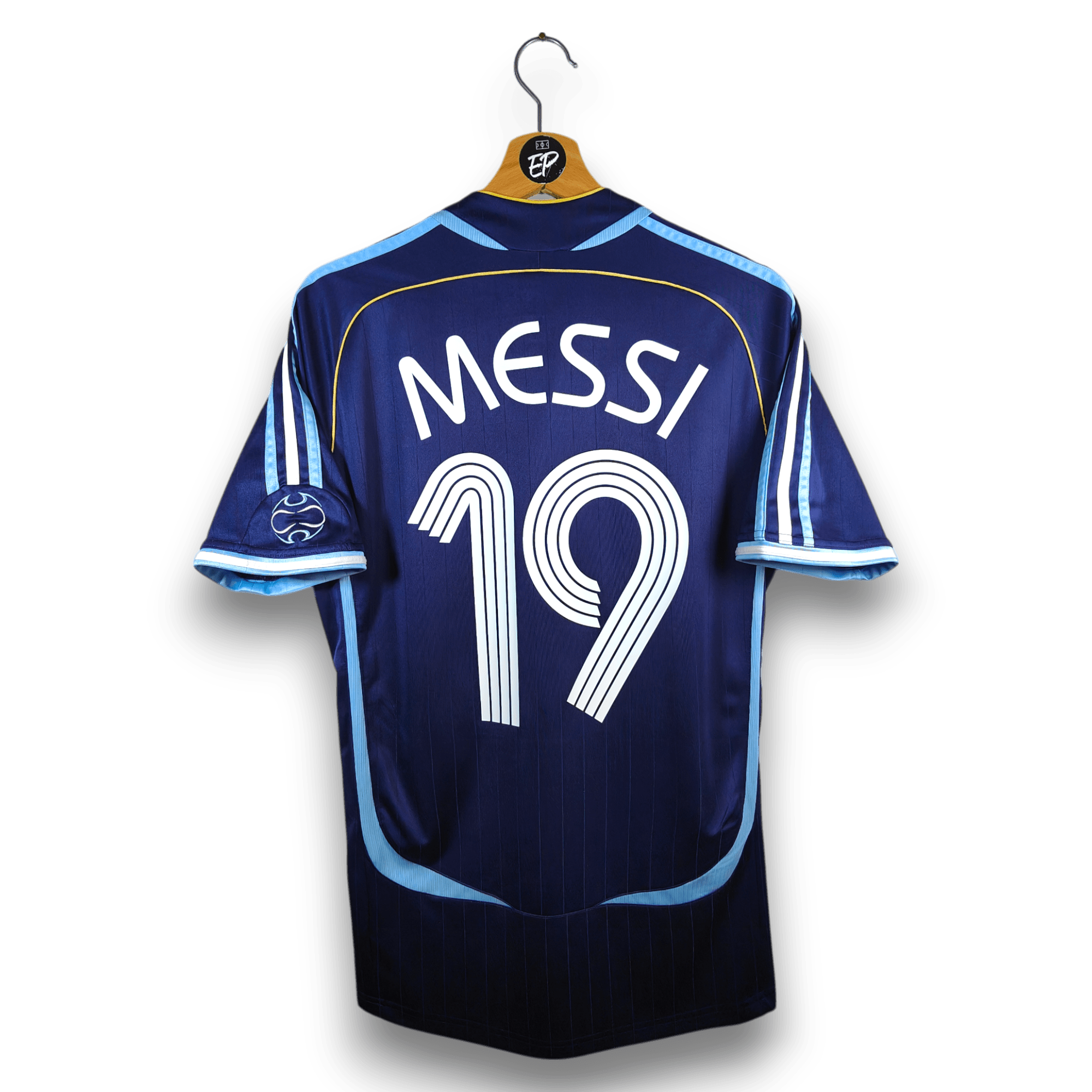 2006-07 Argentina Away Shirt Messi #19 - 9.5/10 - (M