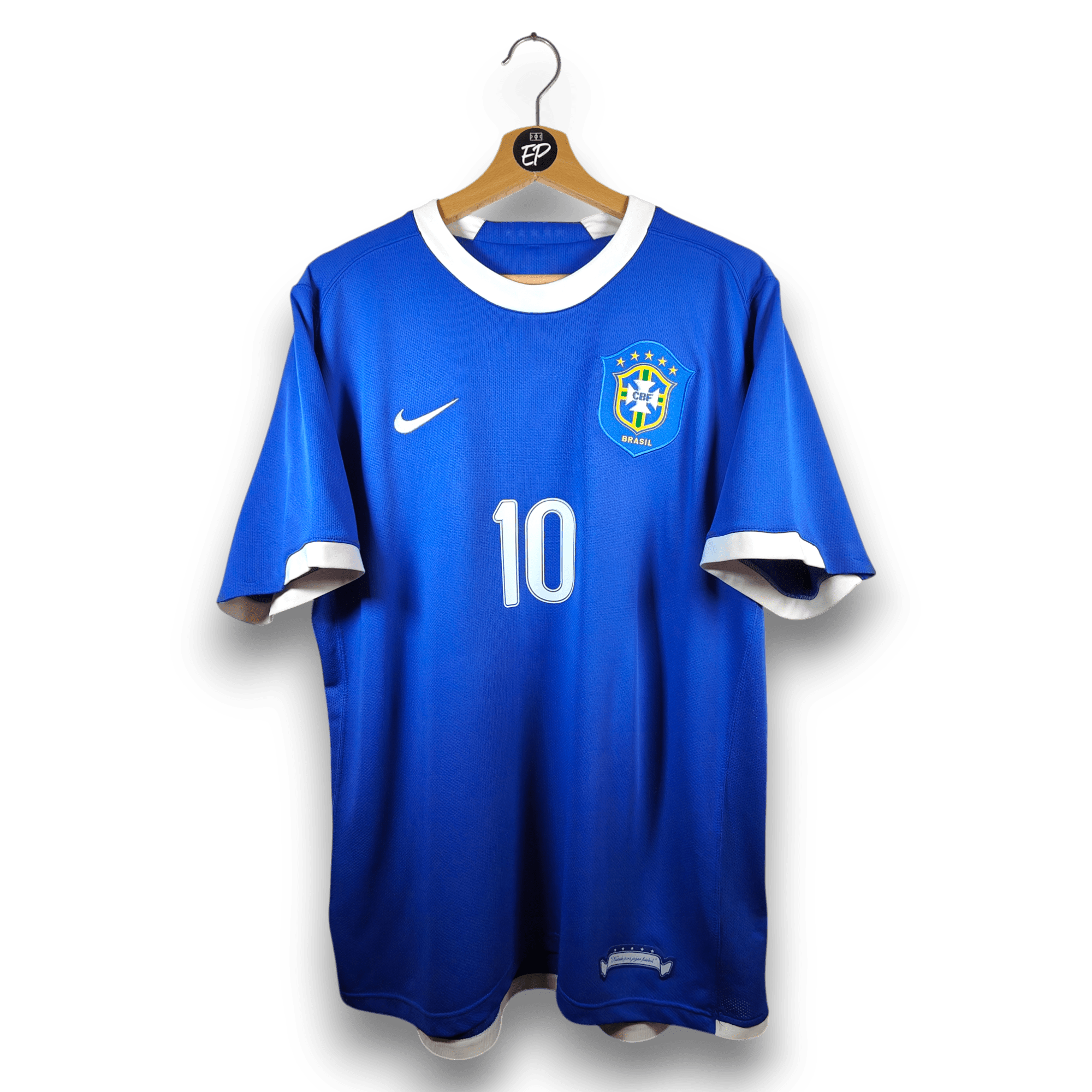 2006 - 07 Brazil Away Shirt Ronaldinho 10 - 9/10 - (L) - Eternal Pitch