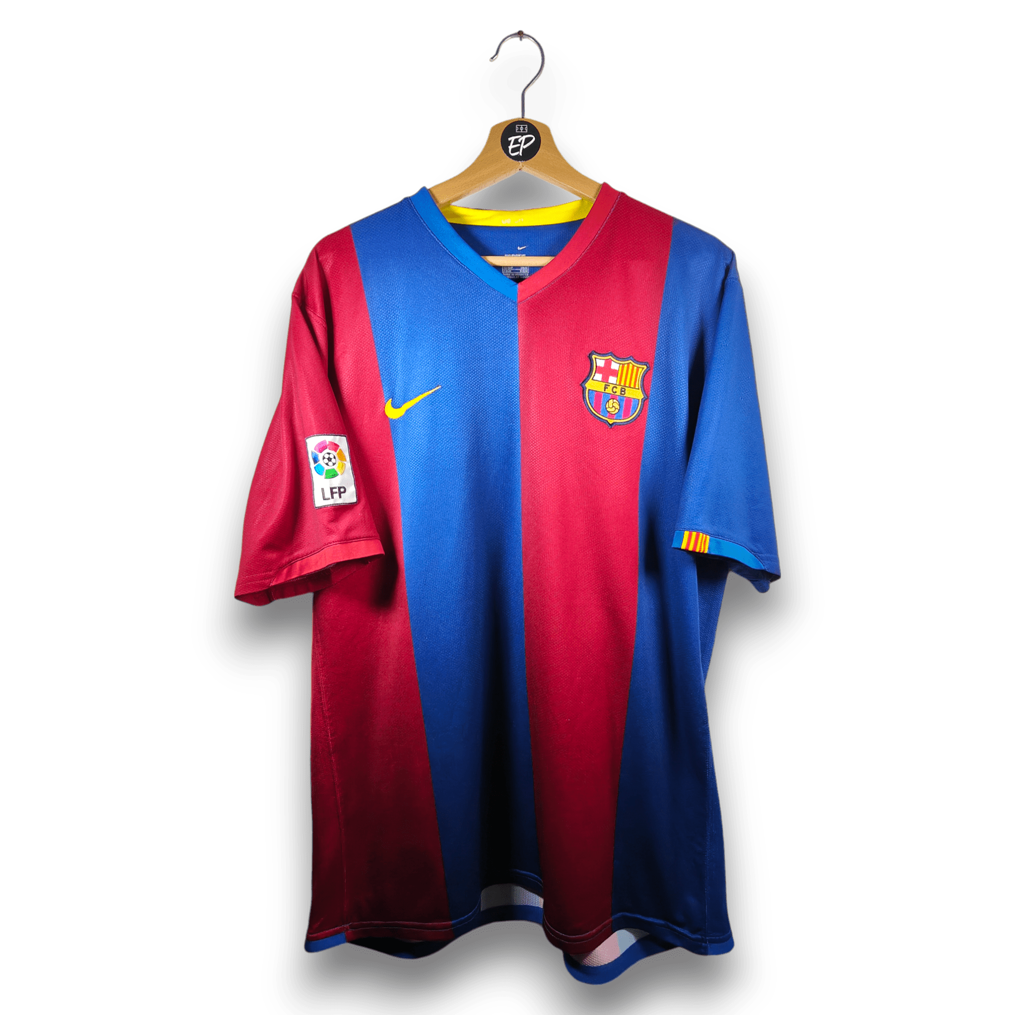 2006 - 07 FC Barcelona Home Shirt Messi 19 - 7.5/10 - (XL) - Eternal Pitch