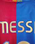 2006 - 07 FC Barcelona Home Shirt Messi 19 (XL) - Eternal Pitch