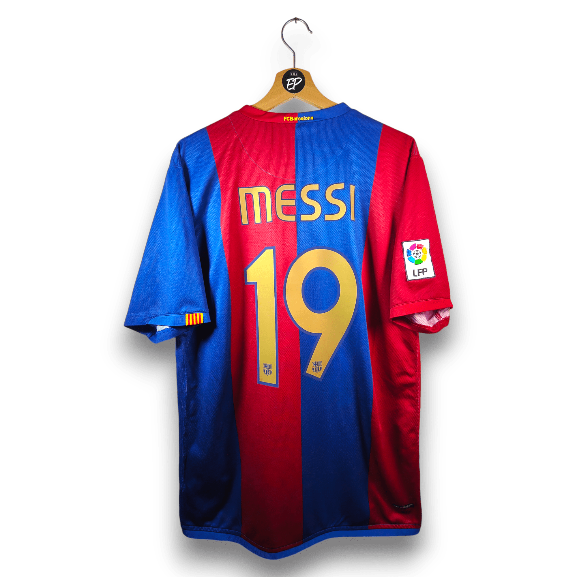 2006 - 07 FC Barcelona Home Shirt Messi 19 (XL) - Eternal Pitch