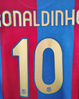 2006 - 07 FC Barcelona Home Shirt Ronaldinho 10 - 8/10 - (L) - Eternal Pitch