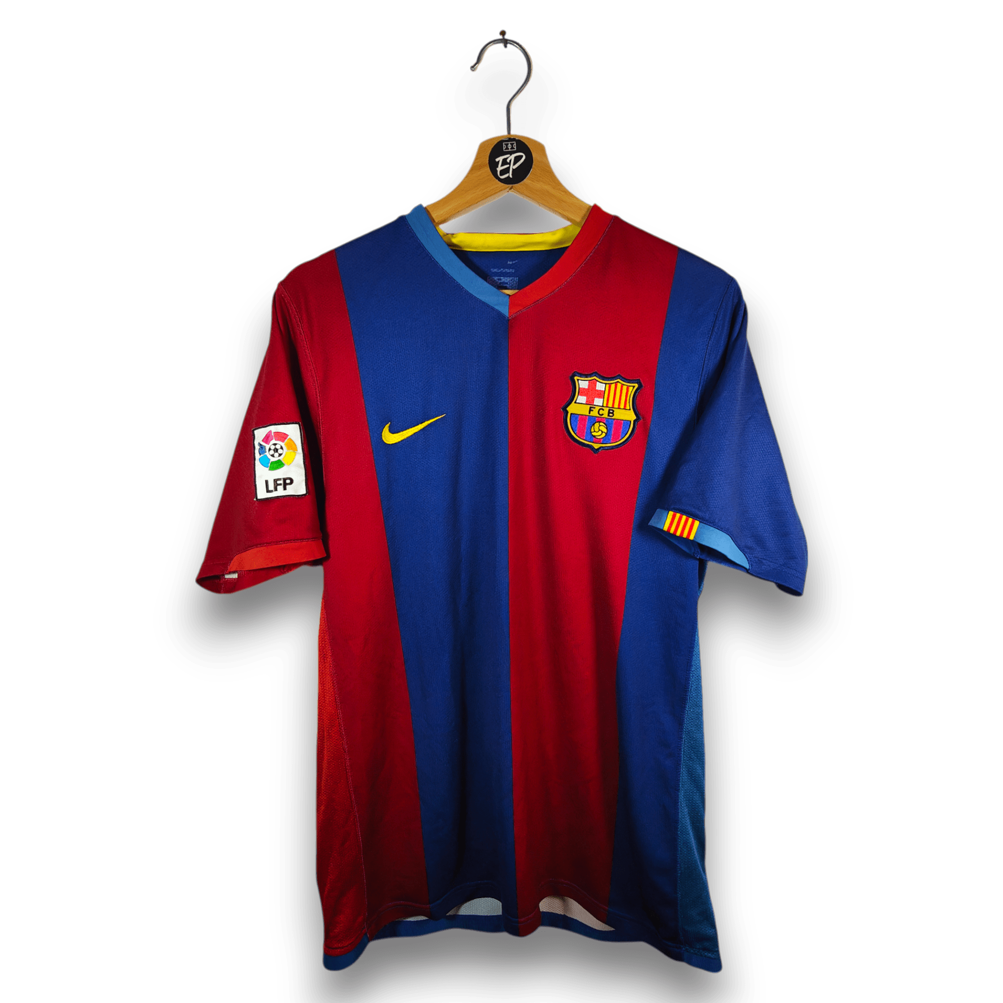 2006 - 07 FC Barcelona Home Shirt Ronaldinho 10 - 8/10 - (L) - Eternal Pitch