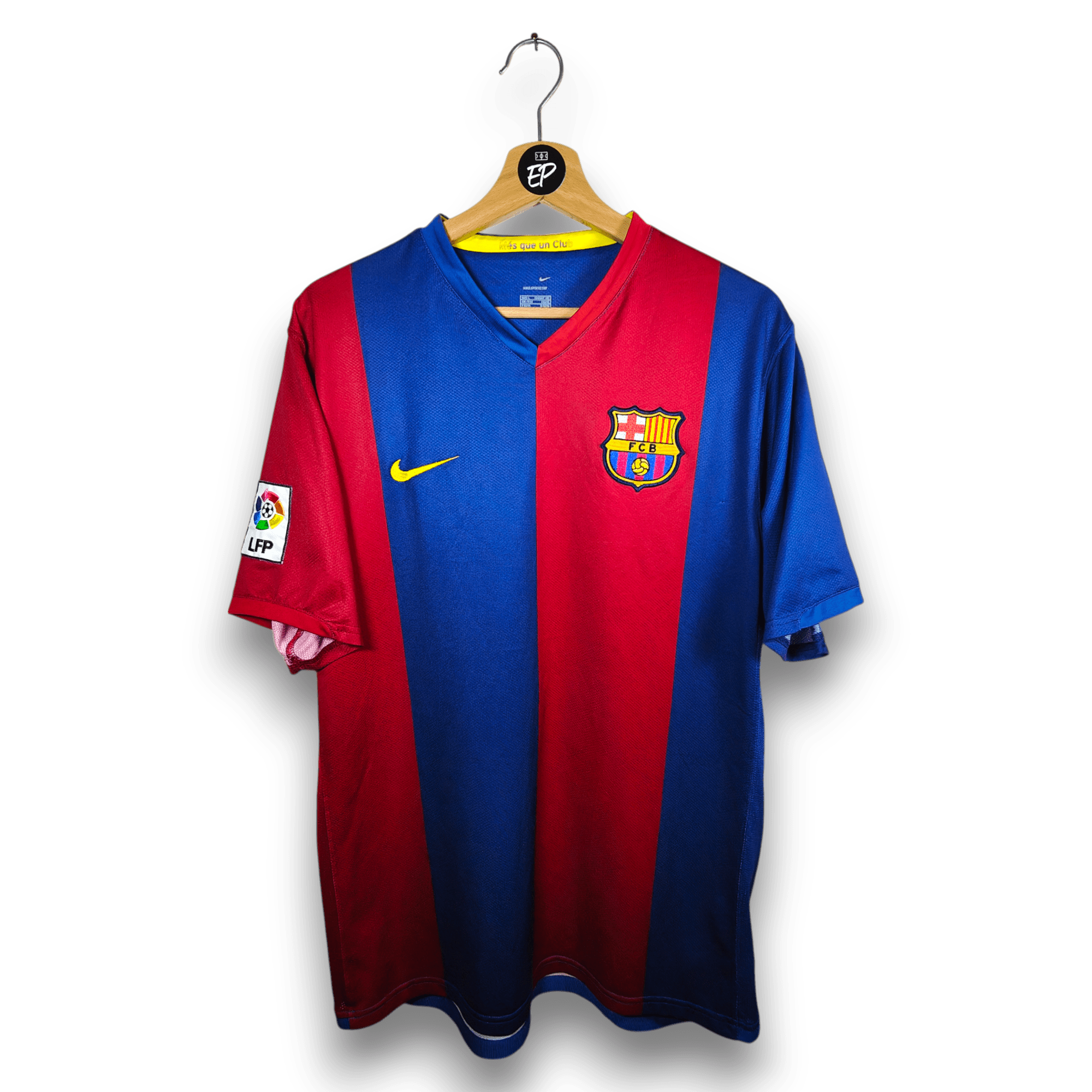 2006 - 07 FC Barcelona Home Shirt Ronaldinho 10 - 8.5/10 - (L) - Eternal Pitch