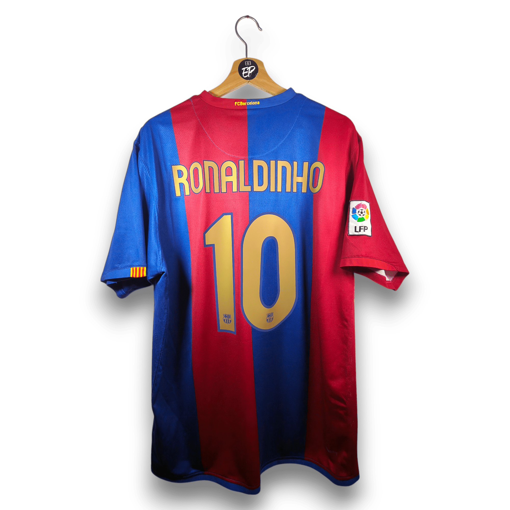 2006-07 FC Barcelona Home Shirt Ronaldinho #10 - 9/10 - (XL