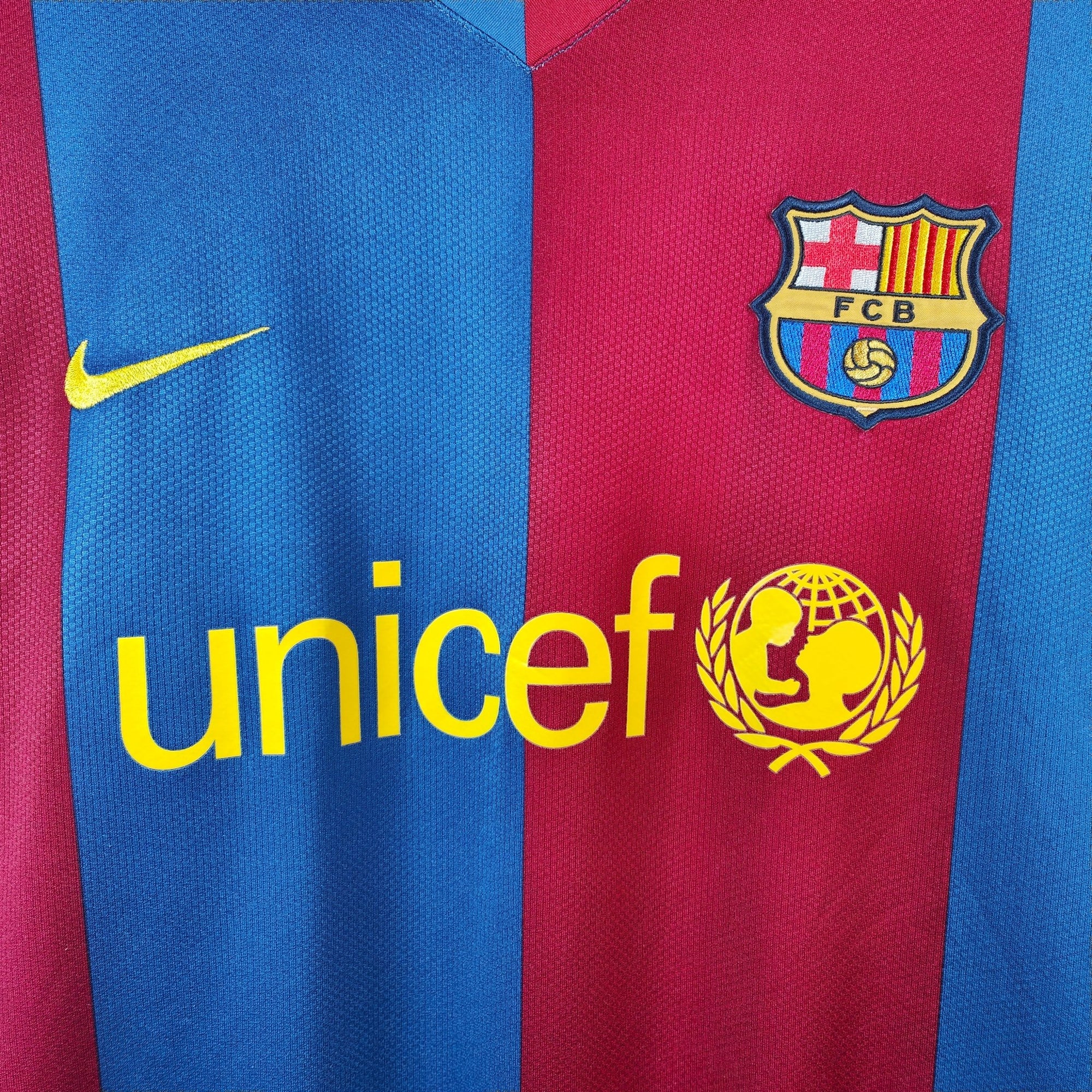 2006 - 07 FC Barcelona Home Shirt Ronaldinho 10 - 9/10 - (XL) - Eternal Pitch