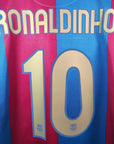 2006 - 07 FC Barcelona Home Shirt Ronaldinho 10 - 9/10 - (XL) - Eternal Pitch