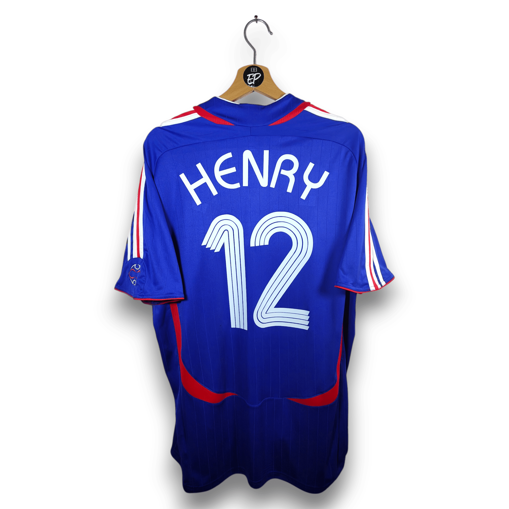 2006-07 France Home Shirt Henry #12 - 9/10 - (XL) – 740126 Adidas