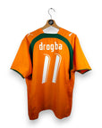 2006 - 07 Ivory Coast Home Shirt Drogba 11 (L) - Eternal Pitch