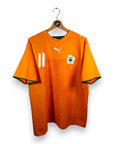 2006 - 07 Ivory Coast Home Shirt Drogba 11 (L) - Eternal Pitch