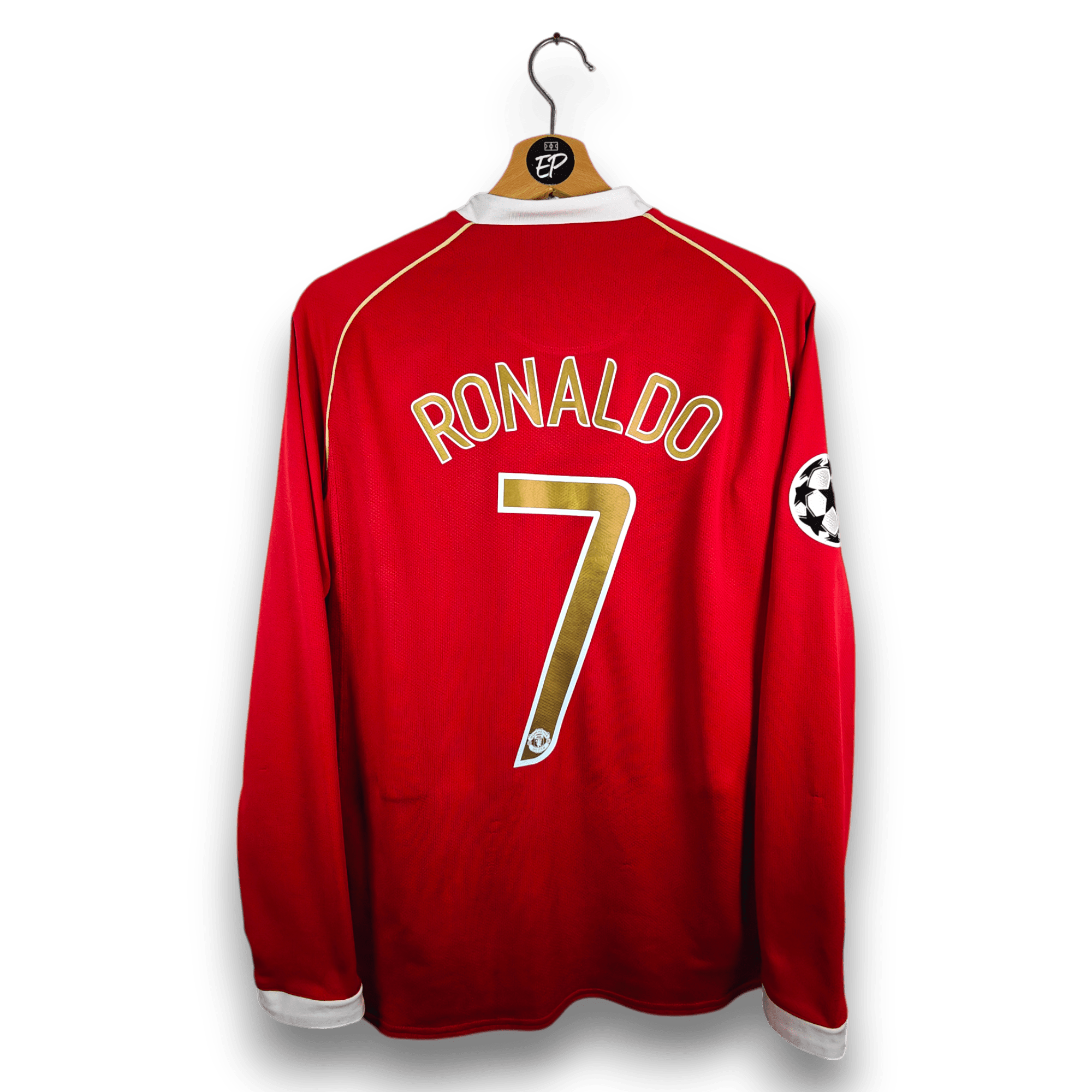 2006-07 Manchester United Home LS Shirt Ronaldo #7 - 8.5/10 - (M 