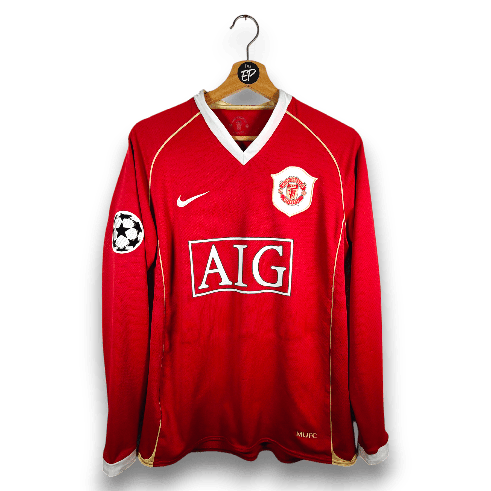 2006 - 07 Manchester United Home LS Shirt Ronaldo 7 - 8.5/10 - (M) - Eternal Pitch