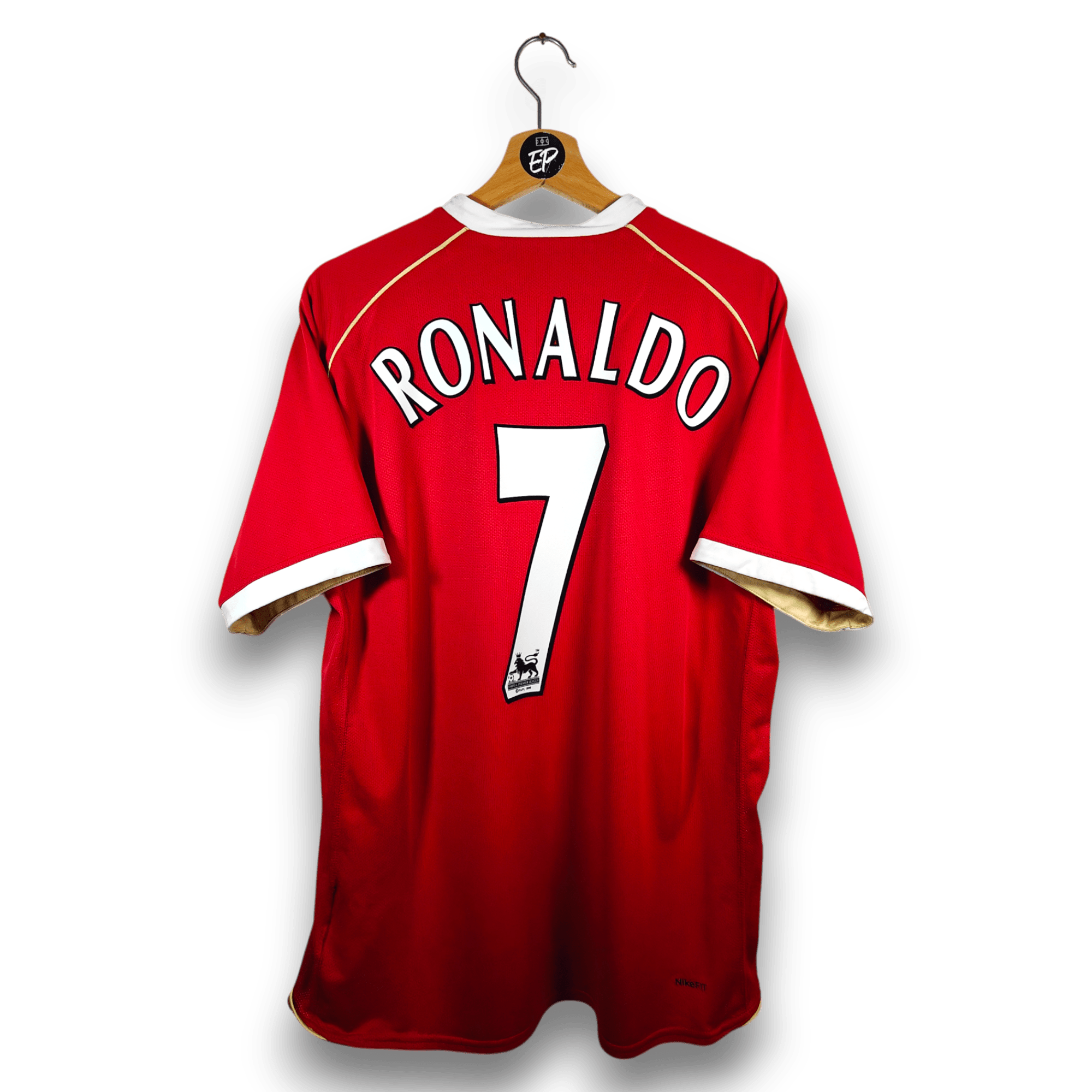 【Nike 正規品】マンチェスターユナイテッド 2006 RONALDO 7 M Nike Manchester United Ronaldo 06/07 LS Home Jersey / Shirt