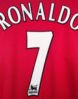 2006 - 07 Manchester United Home Shirt Ronaldo 7 - 9.5/10 - (L) - Eternal Pitch