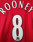2006 - 07 Manchester United Home Shirt Rooney 8 - 8/10 - (M) - Eternal Pitch