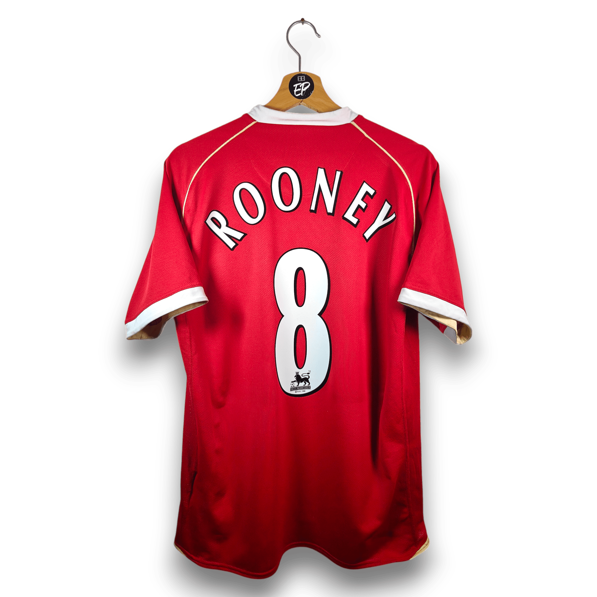 2006 - 07 Manchester United Home Shirt Rooney 8 - 8/10 - (M) - Eternal Pitch