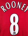 2006 - 07 Manchester United Home Shirt Rooney 8 - 8.5/10 - (M) - Eternal Pitch