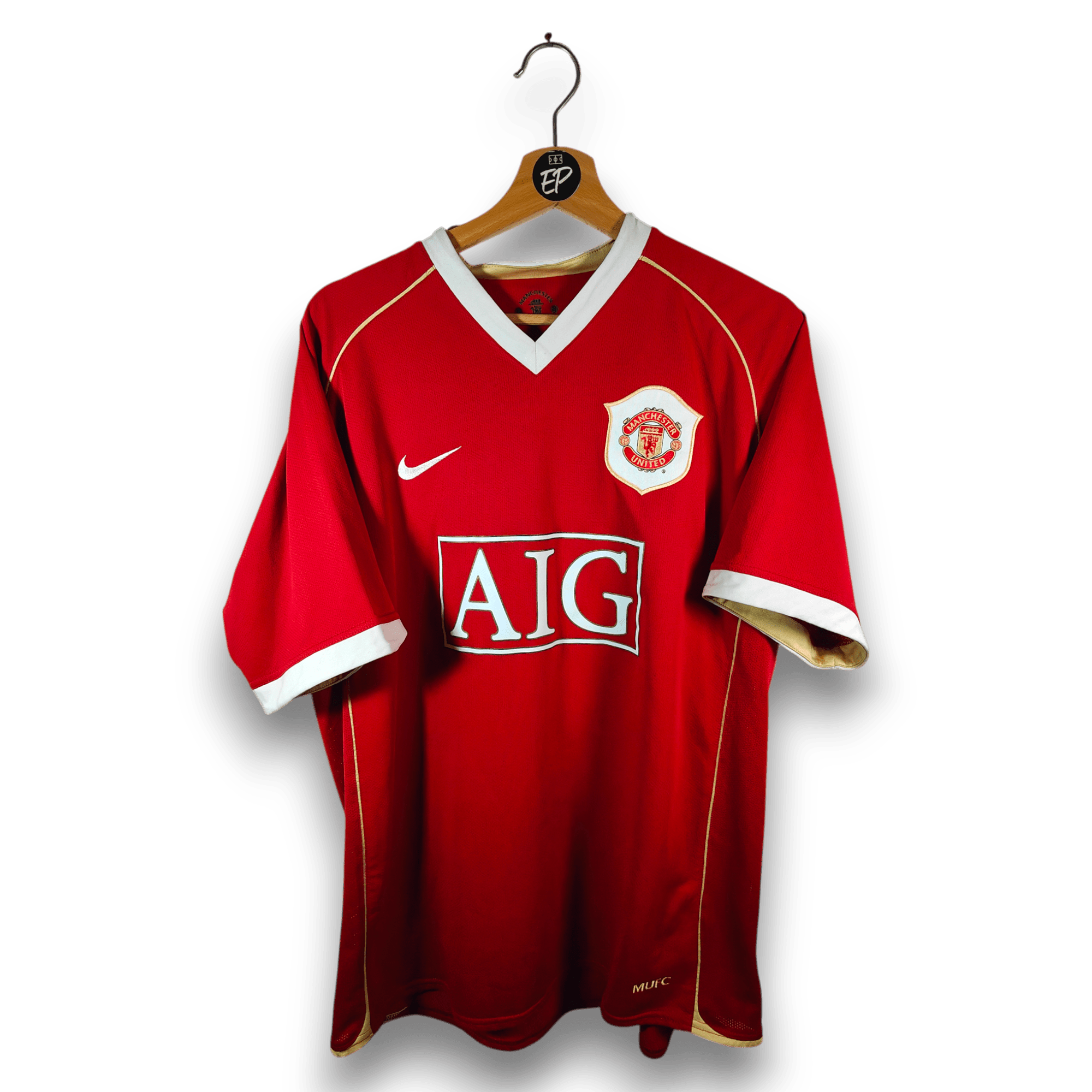 2006-07 Manchester United Home Shirt Rooney #8 - 8.5/10 - (M