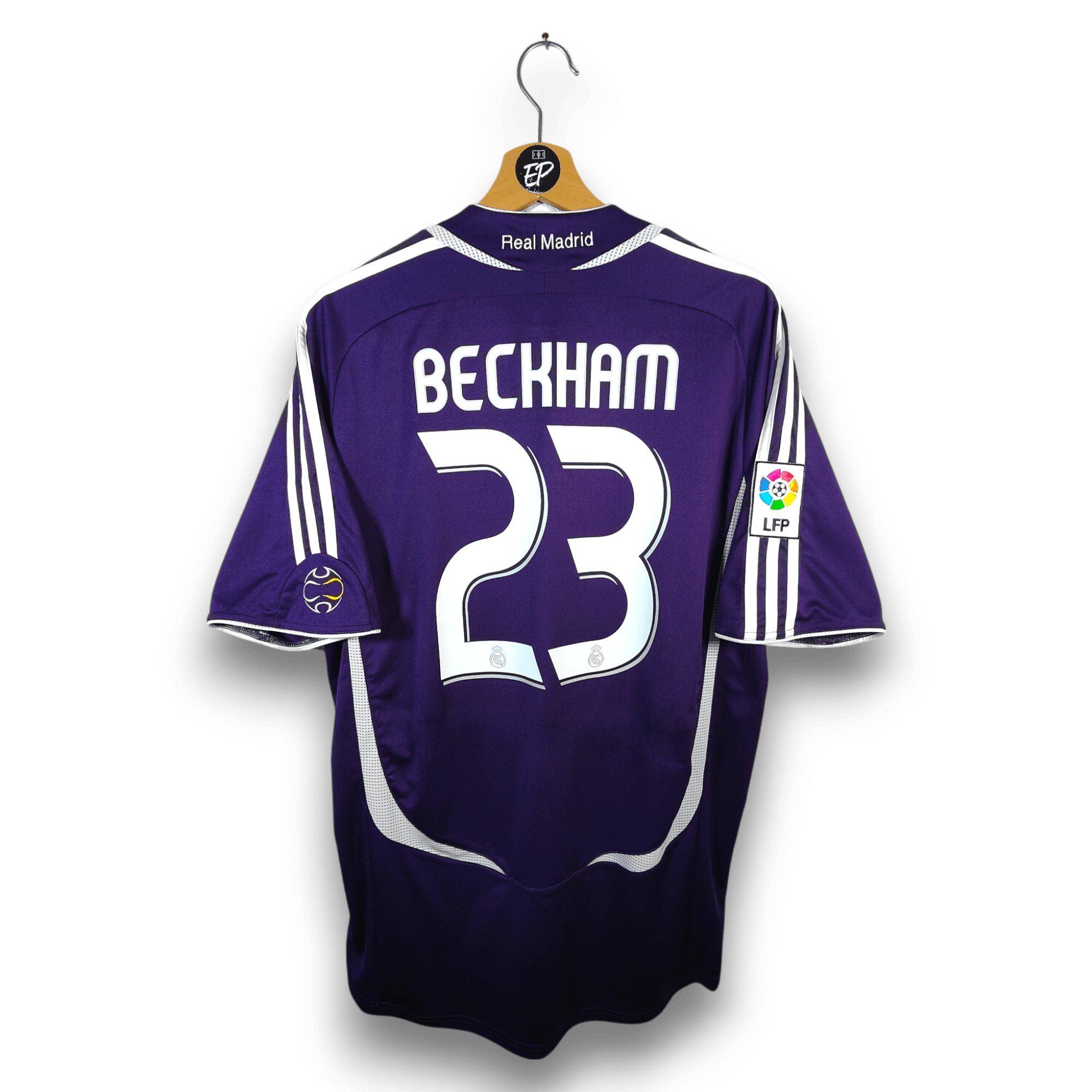 2006-07 Real Madrid Third Shirt Beckham #23 - 9/10 - (L) – 055226