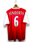 2006 - 08 Arsenal Home Shirt Senderos 6 (L) - Eternal Pitch