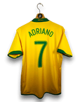 2006 - 08 Brazil Home Shirt Adriano 7 - 9/10 - (M) - Eternal Pitch
