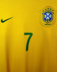 2006 - 08 Brazil Home Shirt Adriano 7 - 9/10 - (M) - Eternal Pitch
