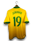 2006 - 08 Brazil Home Shirt Juninho 19 - 9/10 - (XL) - Eternal Pitch