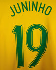 2006 - 08 Brazil Home Shirt Juninho 19 - 9/10 - (XL) - Eternal Pitch