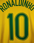 2006 - 08 Brazil Home Shirt Ronaldinho 10 - 8/10 - (L) - Eternal Pitch