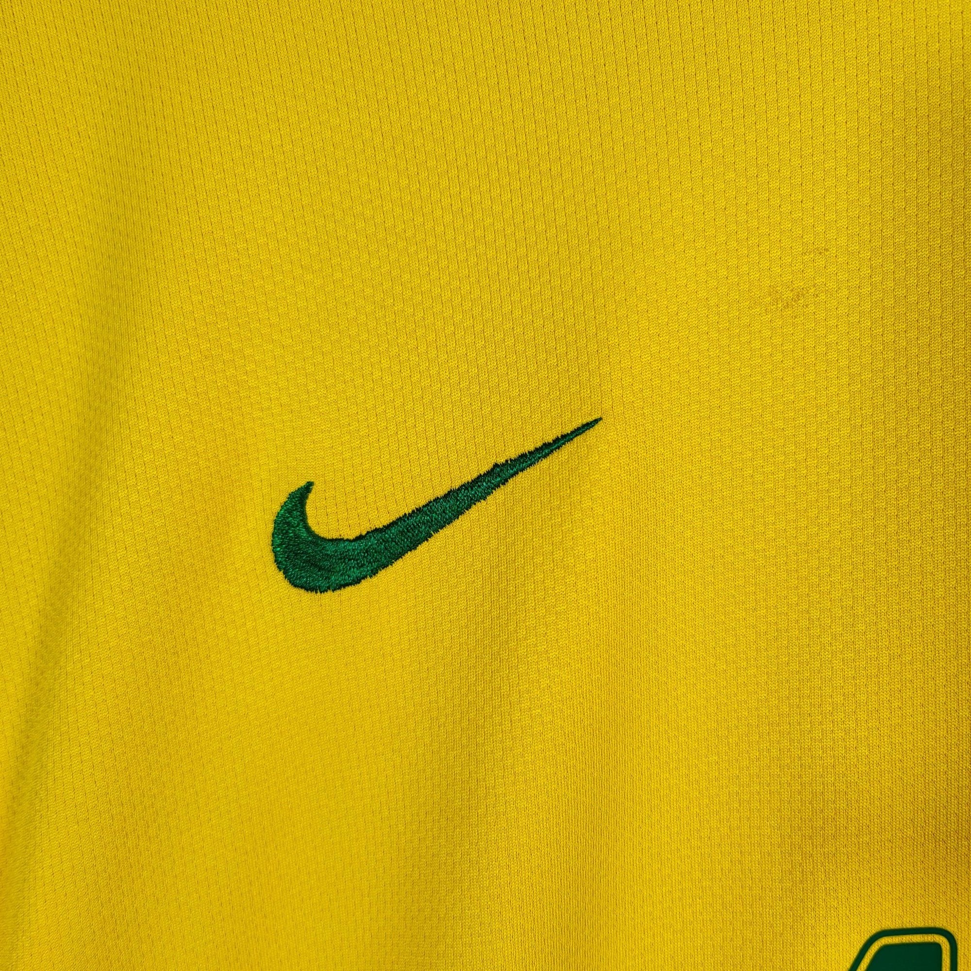 2006 - 08 Brazil Home Shirt Ronaldinho 10 - 8.5/10 - (XL) - Eternal Pitch