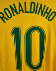 2006 - 08 Brazil Home Shirt Ronaldinho 10 - 9/10 - (M) - Eternal Pitch