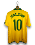 2006 - 08 Brazil Home Shirt Ronaldinho 10 - 9/10 - (M) - Eternal Pitch