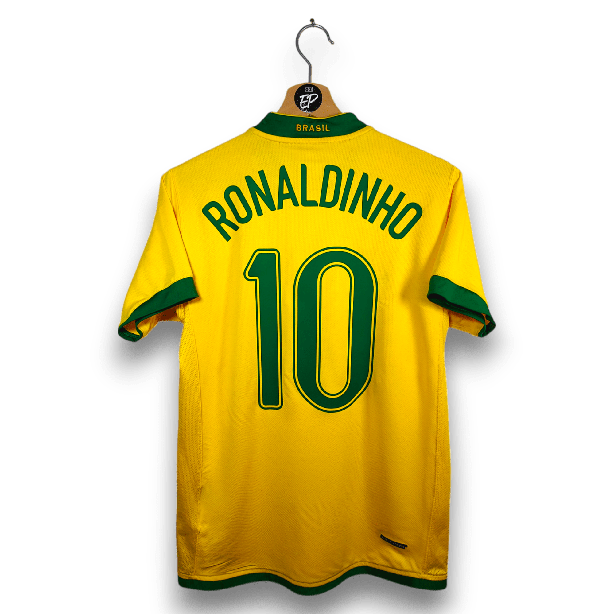 2006 - 08 Brazil Home Shirt Ronaldinho 10 - 9/10 - (S) - Eternal Pitch