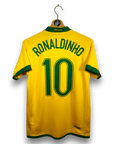2006 - 08 Brazil Home Shirt Ronaldinho 10 - 9/10 - (S) - Eternal Pitch