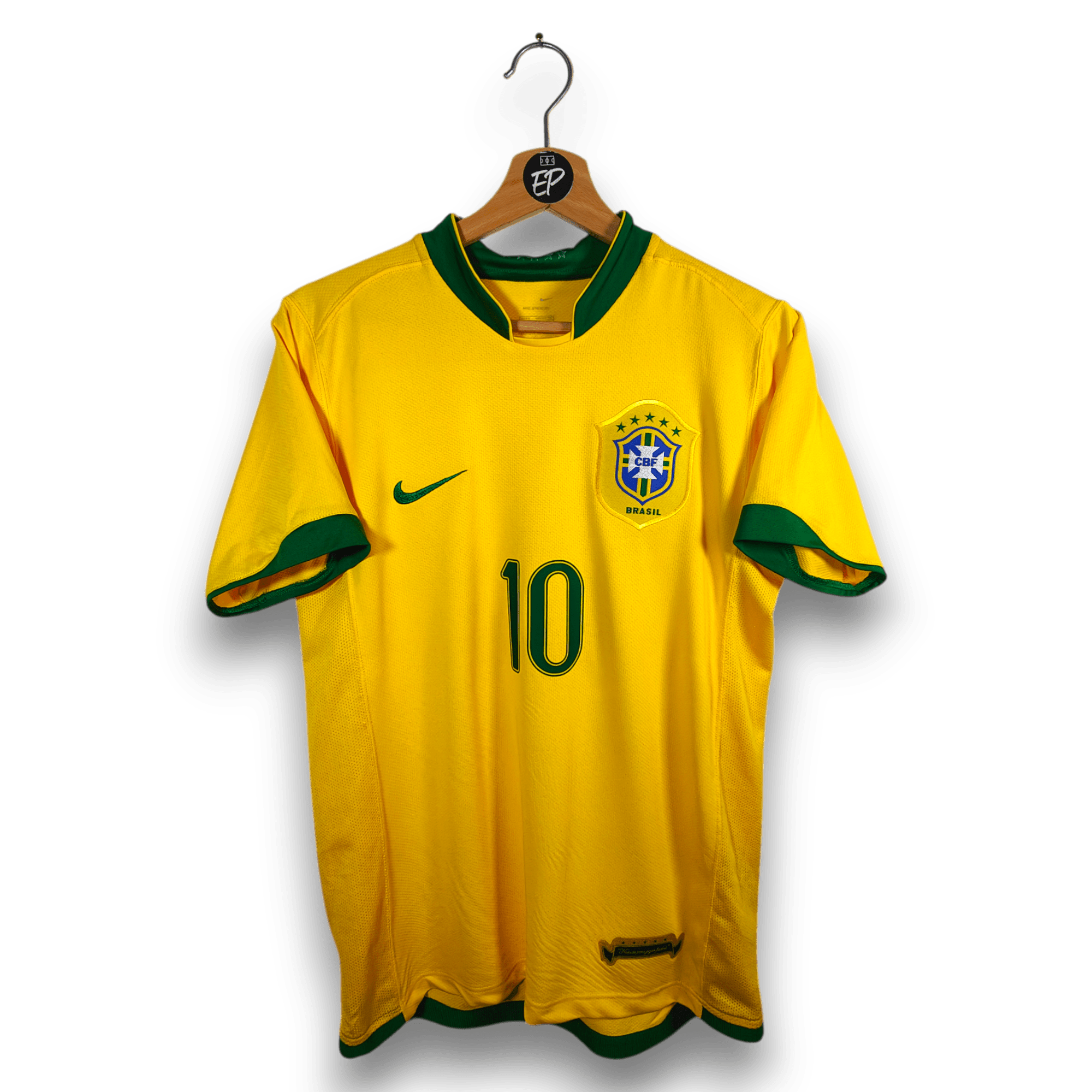 2006 - 08 Brazil Home Shirt Ronaldinho 10 - 9/10 - (S) - Eternal Pitch