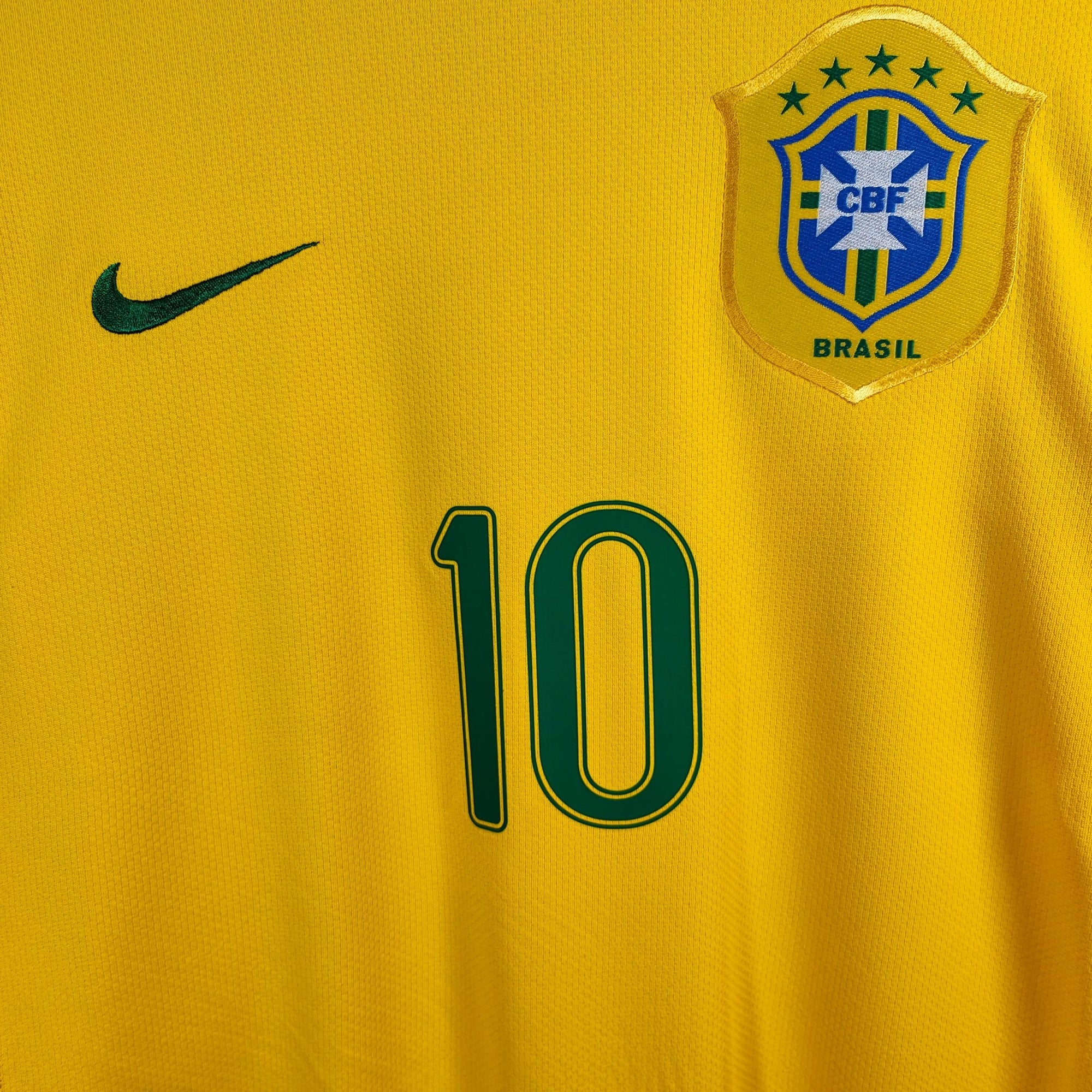 2006 - 08 Brazil Home Shirt Ronaldinho 10 - 9/10 - (S) - Eternal Pitch